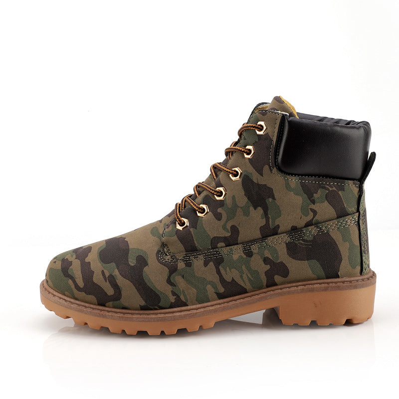 men waterproof men ankle boots Camouflage 724GoShop