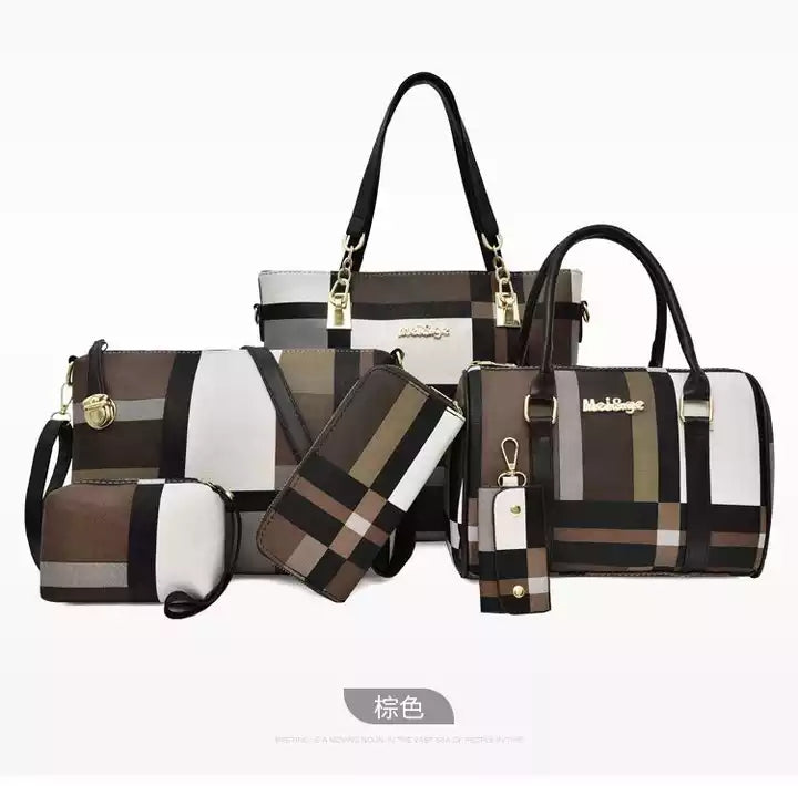 Fashion Ladies Bag Handbags Sets 6 in 1 Handbag for Women 724GoShop