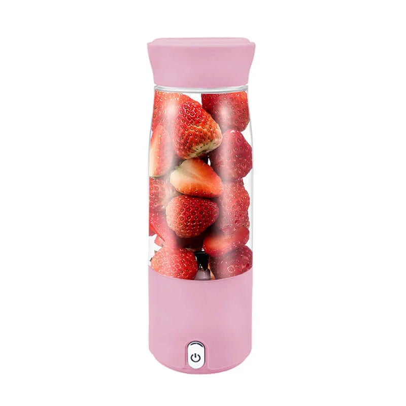 Automatic Hand USB Electric Mini Juice Blender Portable Blender Pink 724GoShop