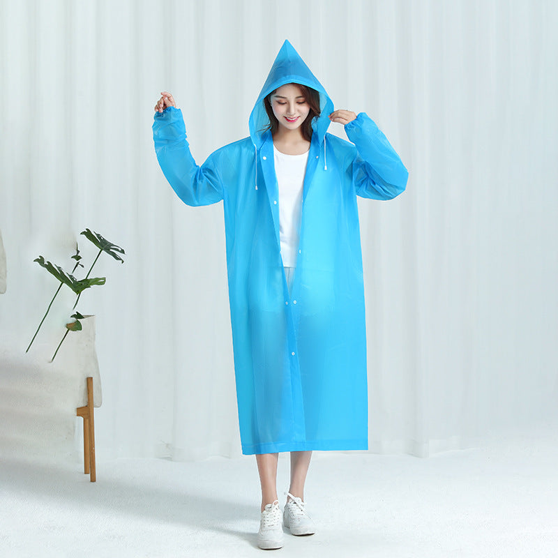 RAINWEAR Women Men Rain Coat 159-190CM Blue 724GoShop