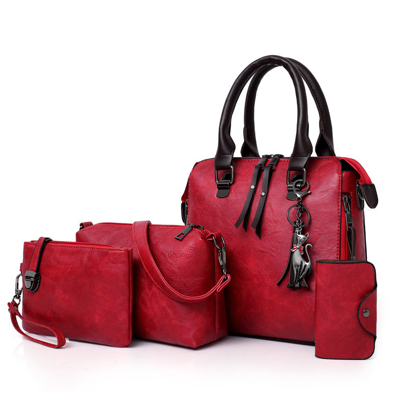 Luxury Women Bag Handbags Leather 4 Pieces 724GoShop