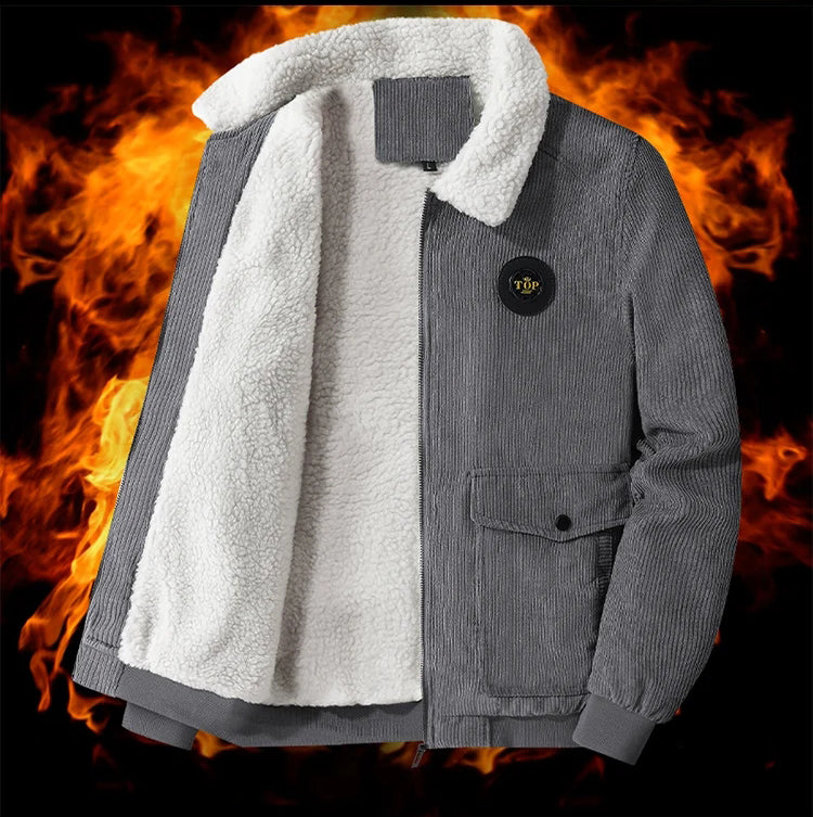 thickened warm jacket cotton coat for men 724GoShop