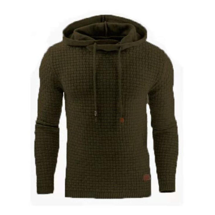 Warm Men Jacquard Fleece Hooded Sweatshirt Autumn Winter Man Hoodie Pullover Long Sleeve Hoodies Male Gym Clothing 724GoShop