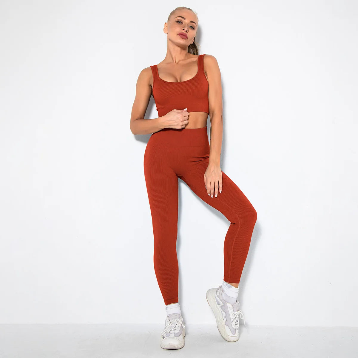 Hotselling Gym Suits For Women Custom Yoga Set Women Red 724GoShop