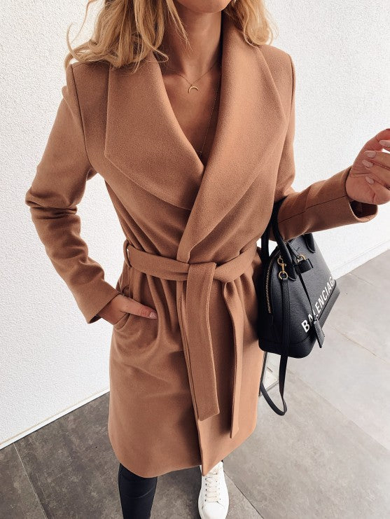 Women's Coats Autumn Winter Thick Long Sleeve Windbreaker Outwear WDC5899 724GoShop