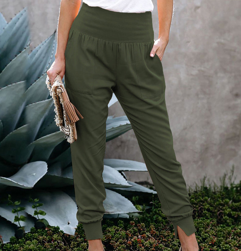 Women High Waist Stretchable Long Trousers 724GoShop