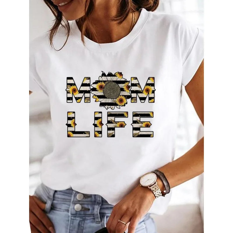 Short Sleeve Love Casual T-shirts Clothes Women Female T Clothing Ladies graphics 724GoShop