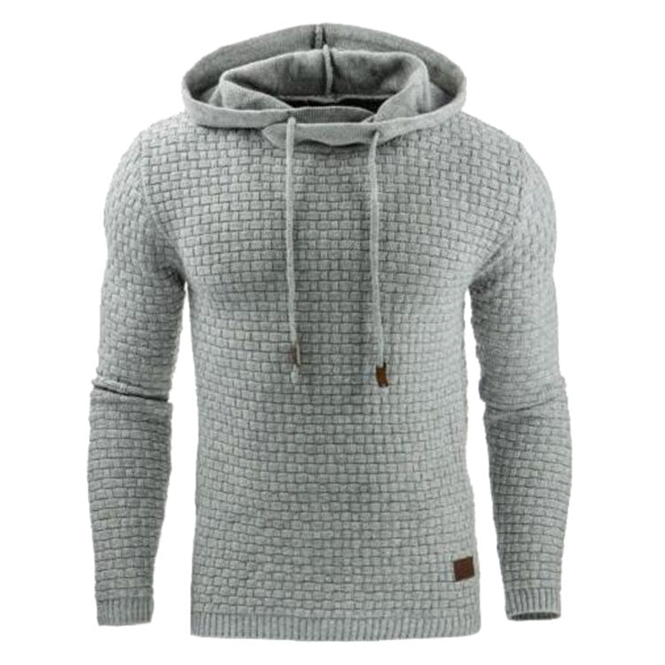 Warm Men Jacquard Fleece Hooded Sweatshirt Autumn Winter Man Hoodie Pullover Long Sleeve Hoodies Male Gym Clothing 724GoShop