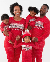 Family Christmas Pajamas Matching Red 724GoShop