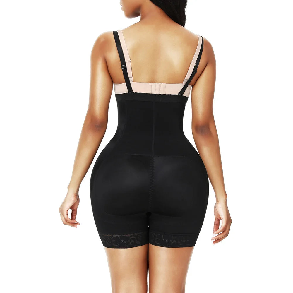 Dropshipping 2022 Bodysuit Zipper Tummy Slimming Corset Padded Shapewear For Women 724GoShop