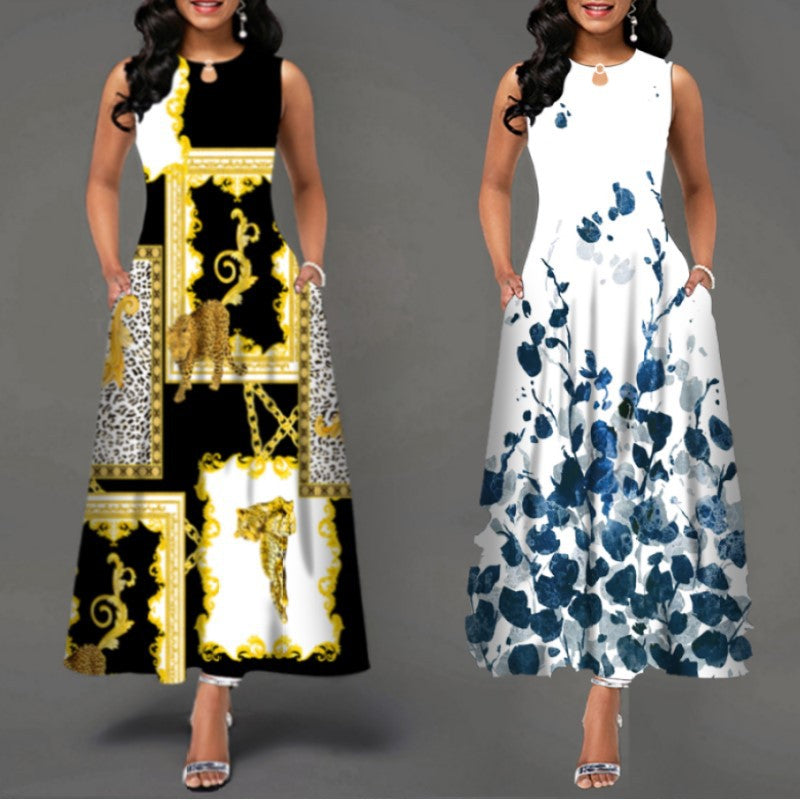 Sleeveless Long Dress Womens Dresses 724GoShop