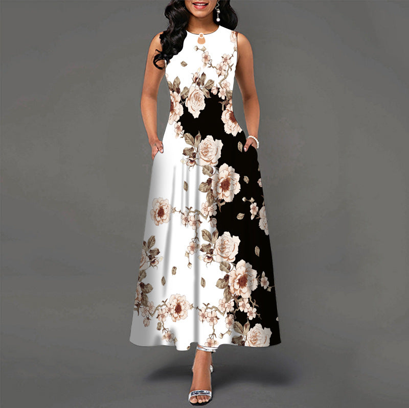 Sleeveless Long Dress Womens Dresses 724GoShop