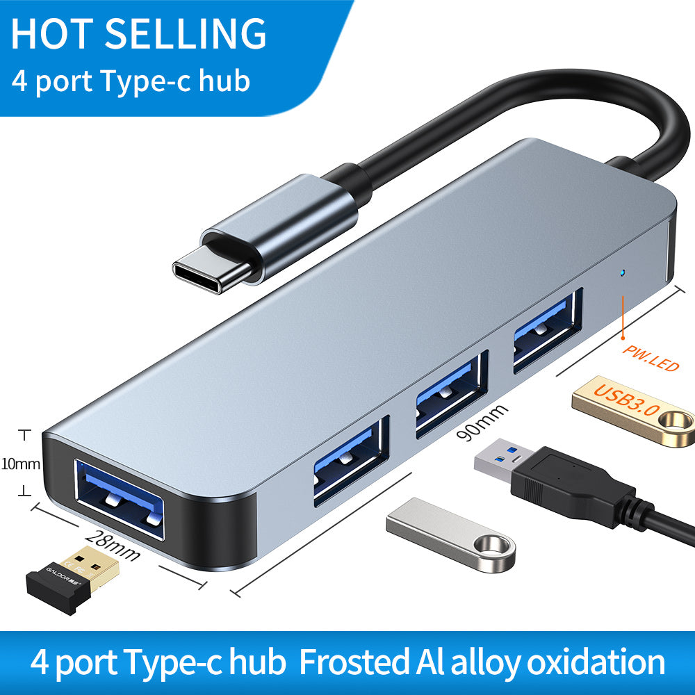 Usb 3.0+2.0 4 Ports Usb C Docking Station Hub 724GoShop