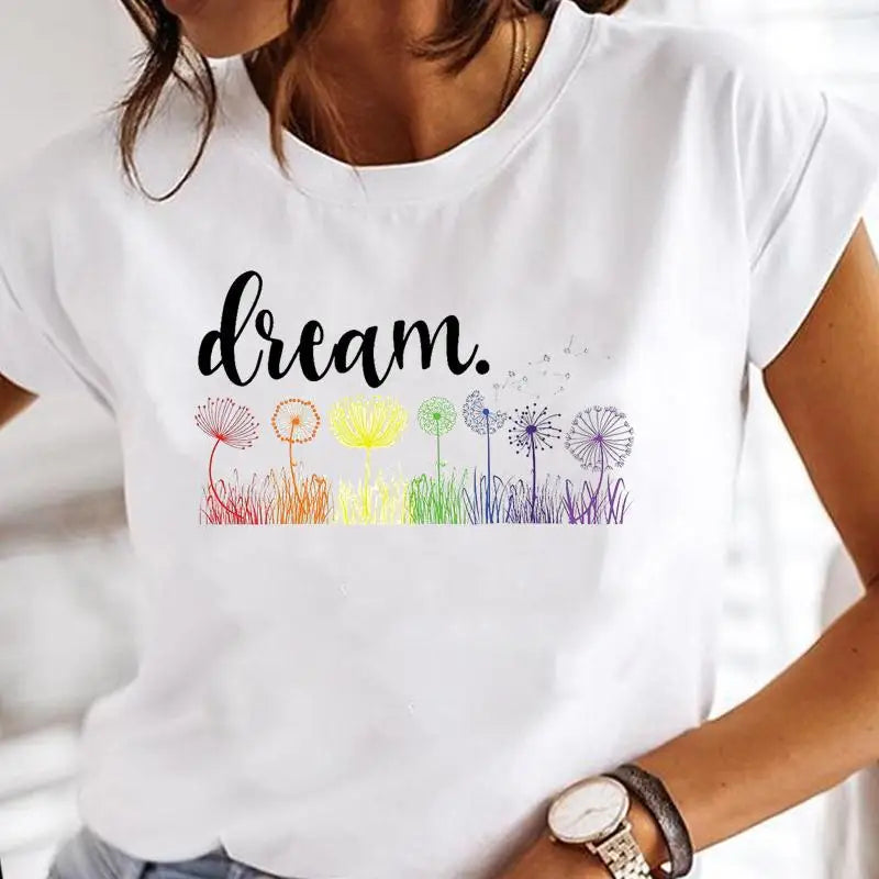 Women Print Clothes Watercolor New Lovely Female Butterfly Tops Graphic T-Shirt Style-24 724GoShop