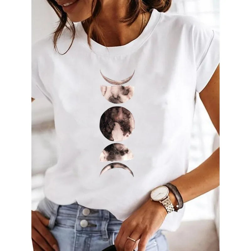 Short Sleeve Love Casual T-shirts Clothes Women Female T Clothing Ladies graphics Style-6 724GoShop