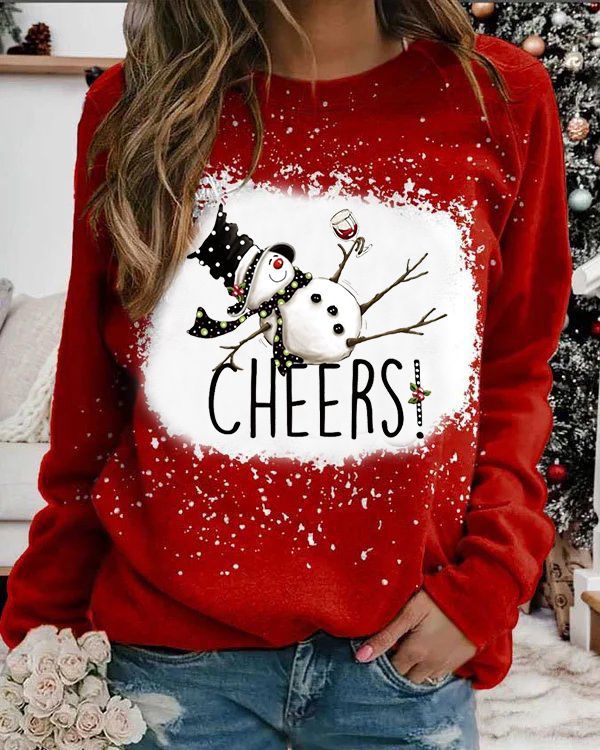 Trendy Women's Winter Sweatshirt New Christmas Fashion Digital Printing Gradient Decoration Breathable Knitted Digital printing 10 724GoShop