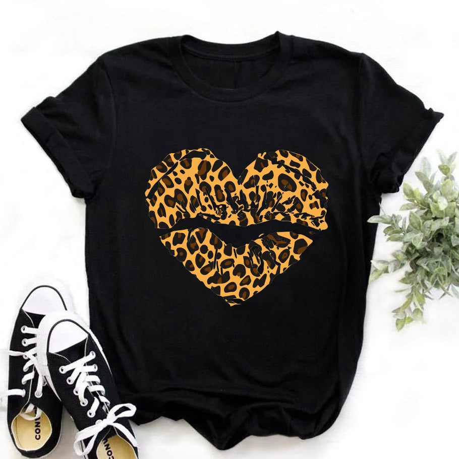 T-Shirt Women'S Short Sleeve Boutique Lip Custom Tshirt Printing Graphic T Shirts ew19 724GoShop