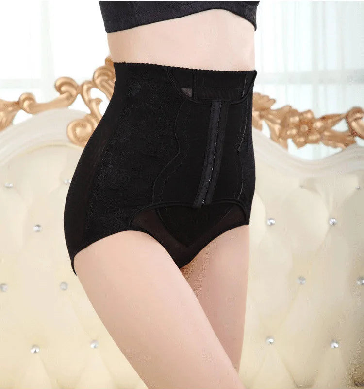 Hot Selling Zipper Front and Compression Belt High quality women underwear high-waist panty 724GoShop