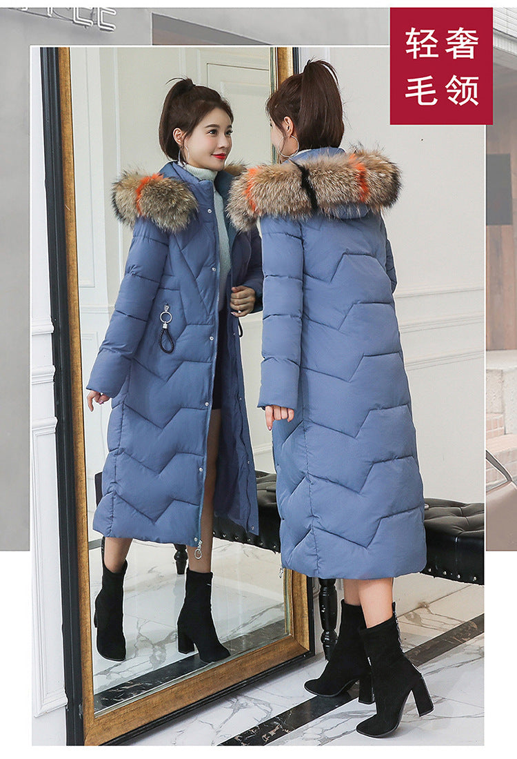 warm hooded cotton-padded women winter jackets coats 8808- 724GoShop