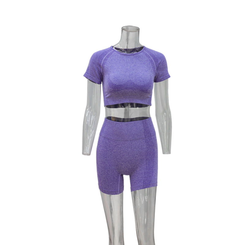 New Design Woman Fitness Set Outdoor Purple 724GoShop