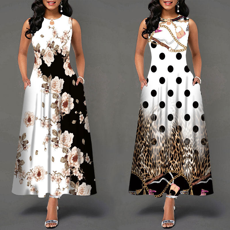 Sleeveless Long Dress Womens Dresses 724GoShop