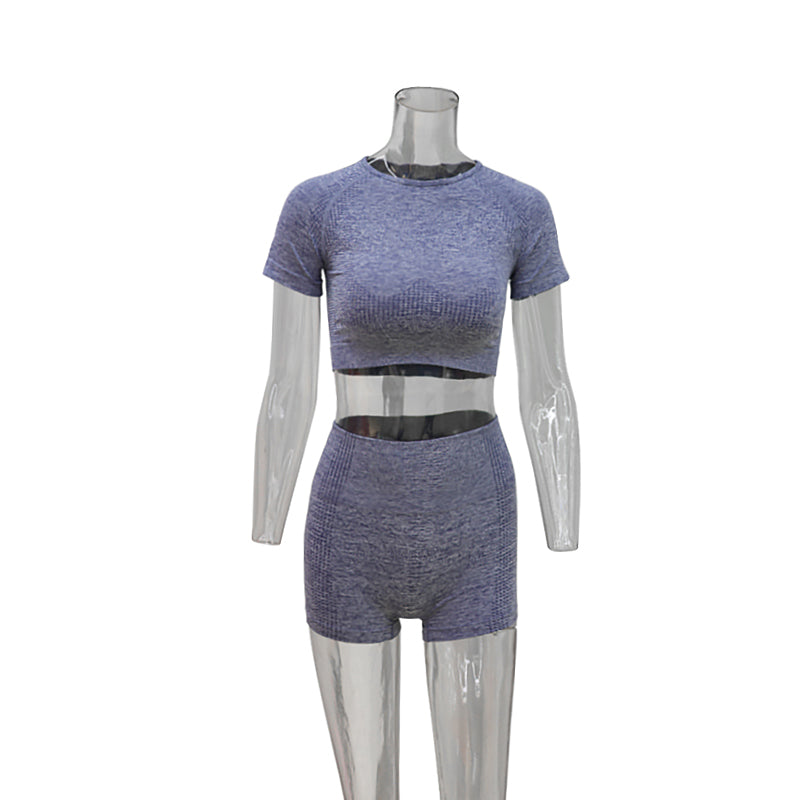 New Design Woman Fitness Set Outdoor Gray 724GoShop