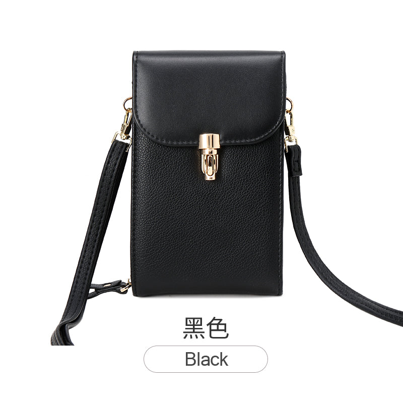 handbags, large-capacity mini shoulder phone bag Black 724GoShop