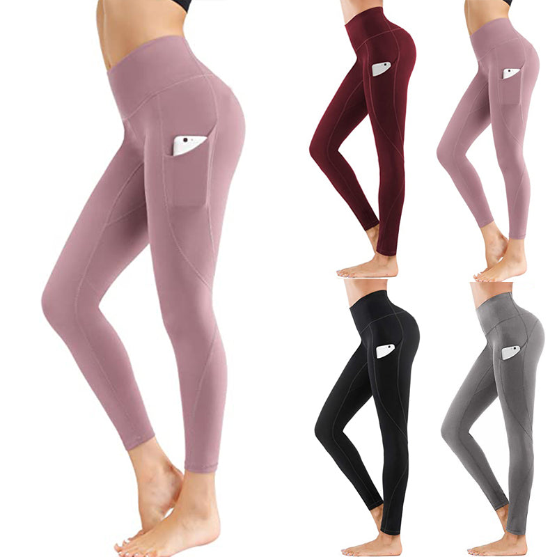 High Waist Yoga Pants with Pockets 724GoShop