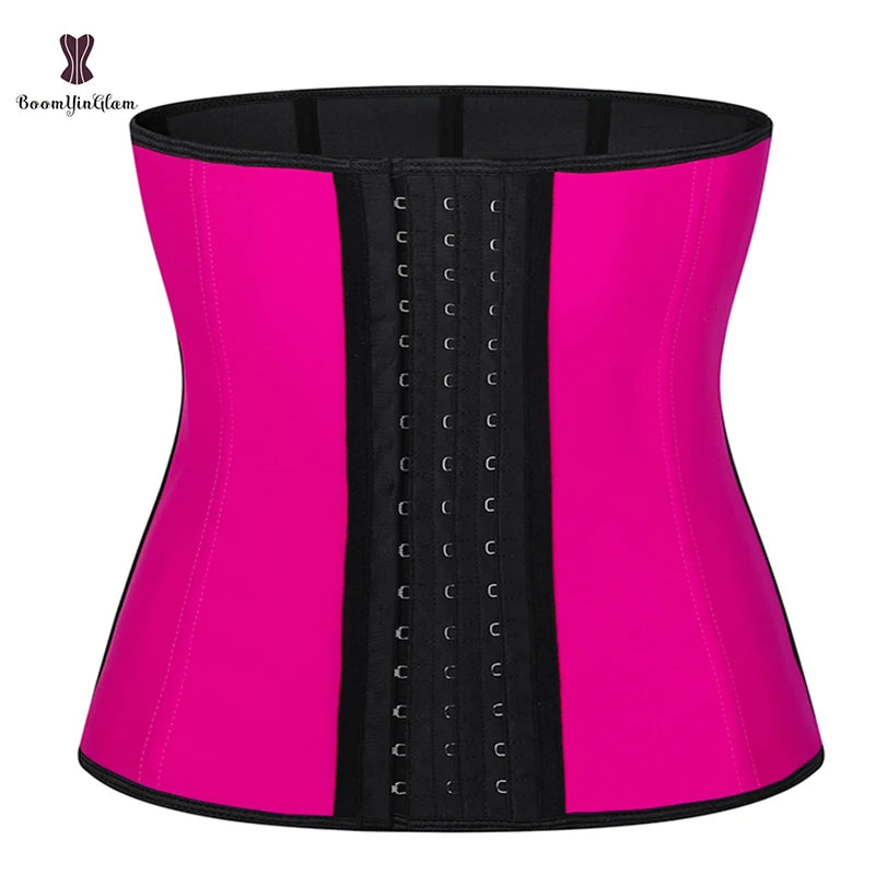 Rose Adjustable Waist Trainer Shapers Colombian Girdles 100% Latex Trainer Pink 724GoShop