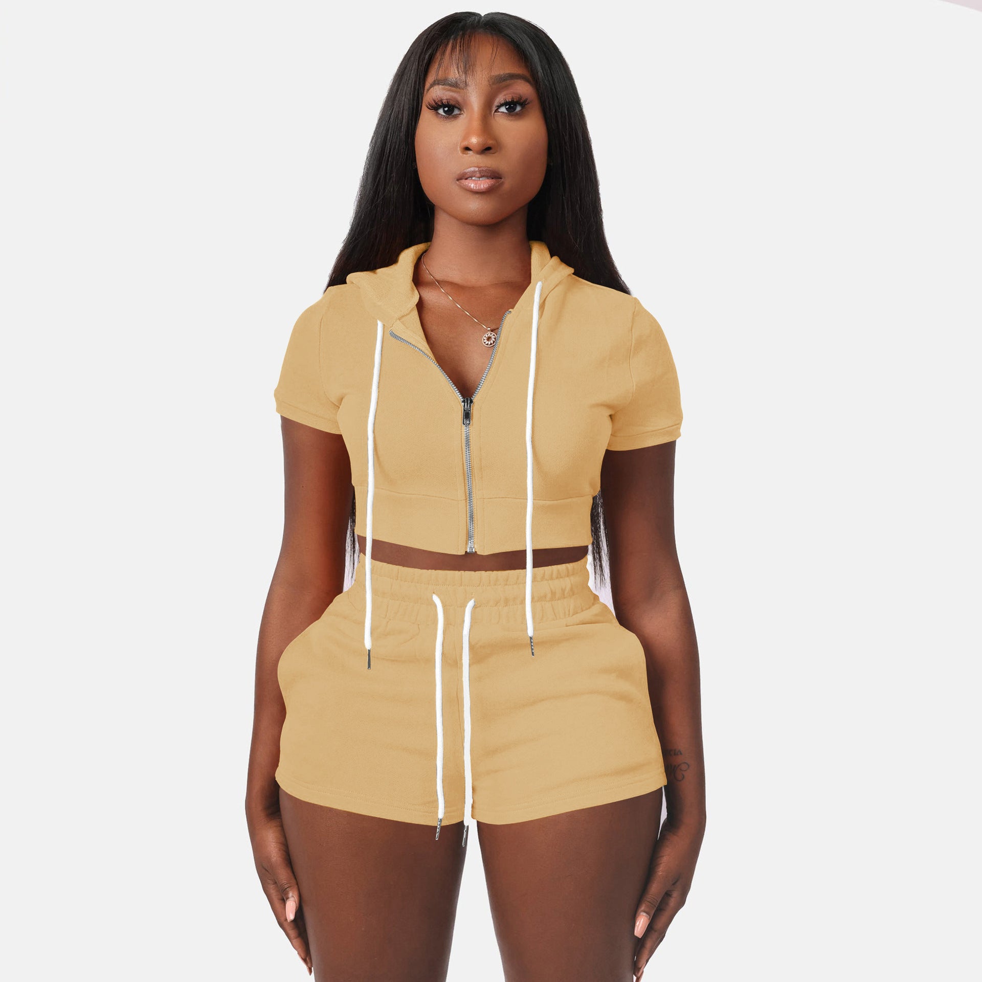 Top Hoodie Two Piece Set Women Clothing 724GoShop