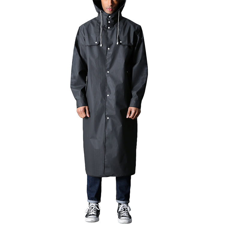 Rain Coat Waterproof For Adult Black 724GoShop