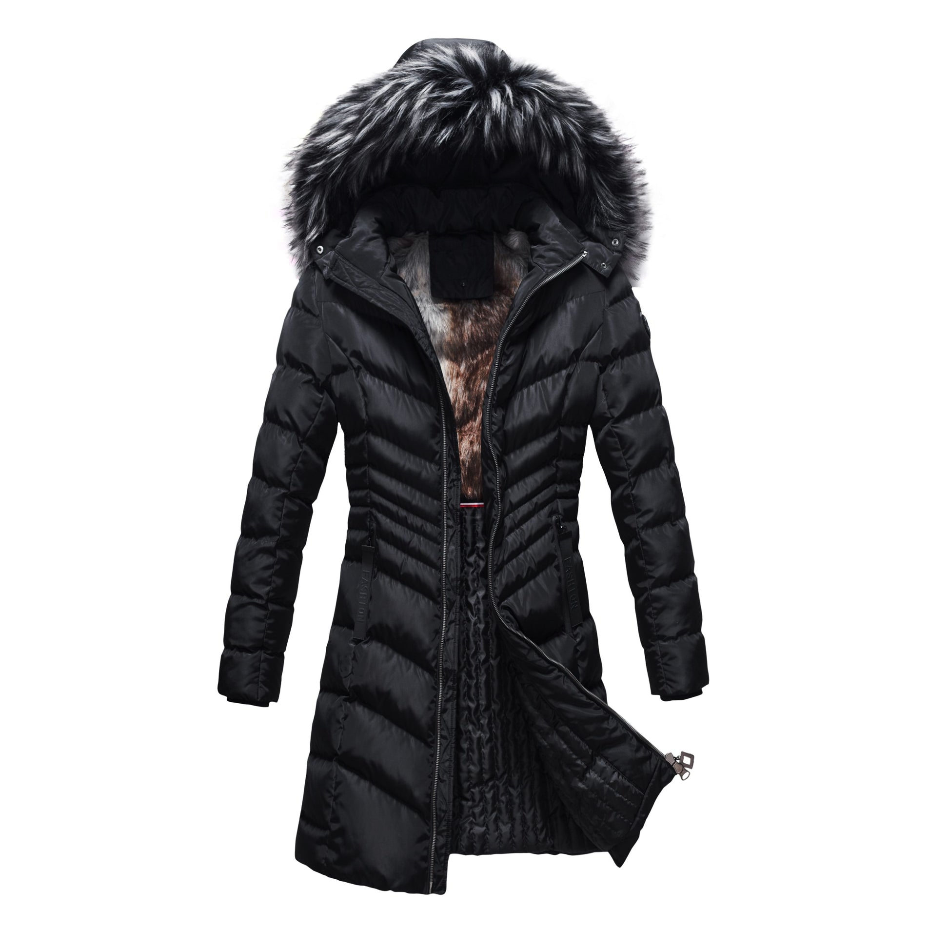 ZOE Hot Selling Woman Jacket Long Style Parka Simple Softshell Jacket Women Black 724GoShop