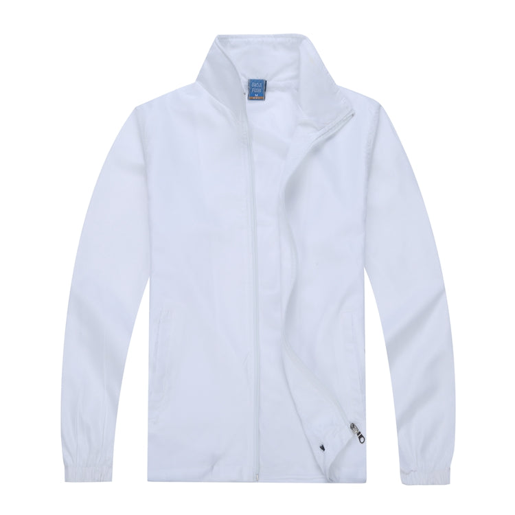 windbreaker waterproof jacket White 724GoShop