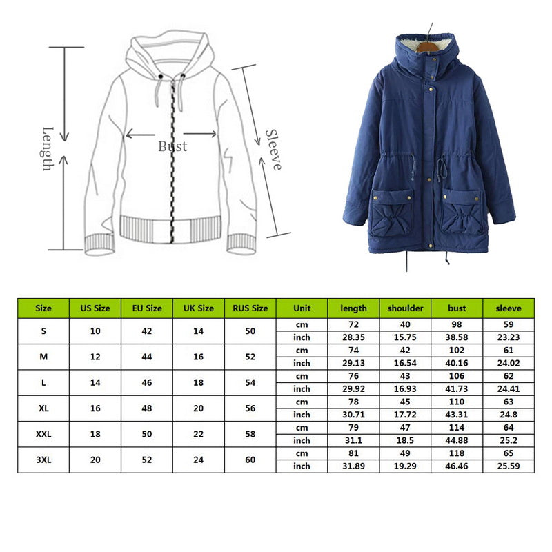 Winter Jacket Women Thick Warm 724GoShop