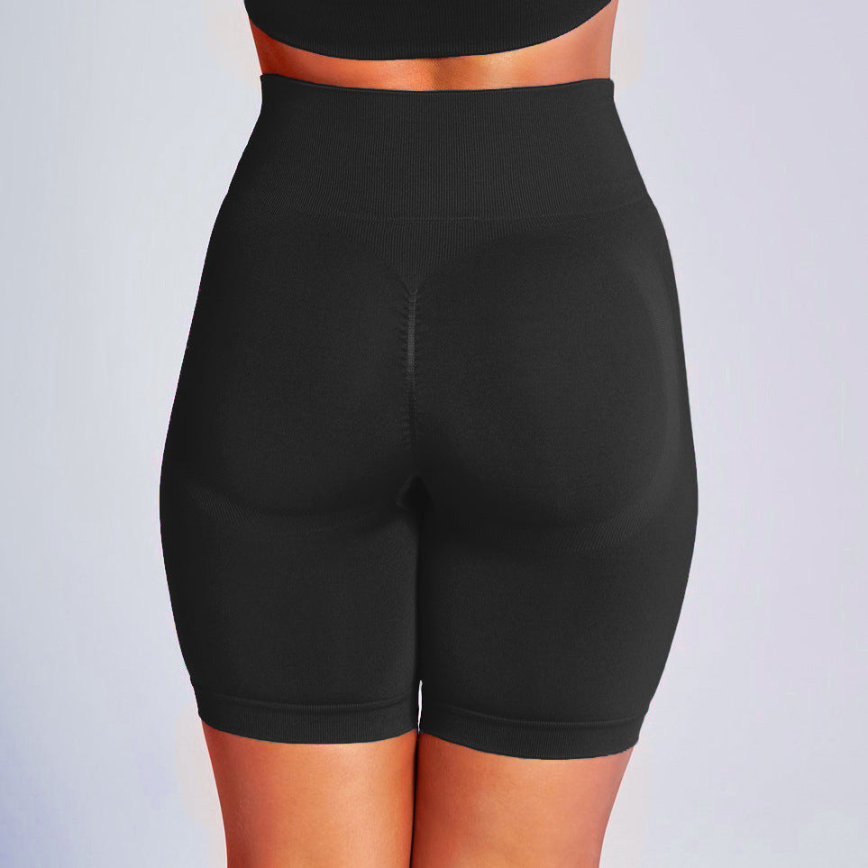 women training sports pant set Black-shorts 724GoShop