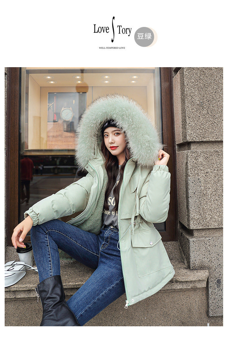 Winter Jacket Women Thick Warm Parka Hooded Cotton Coat Slim Jacket Long Paragraph Plus Size MINT 724GoShop