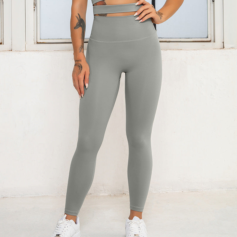 New Recycled Nylon Sport Long Yoga Set Gray legging 724GoShop