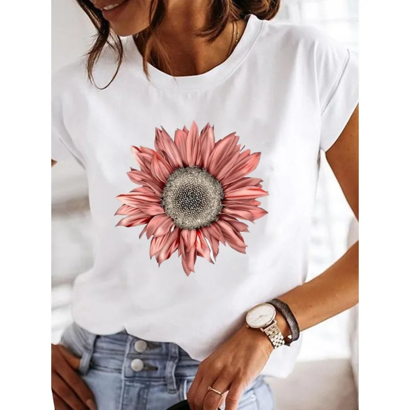 Short Sleeve Love Casual T-shirts Clothes Women Female T Clothing Ladies graphics 724GoShop