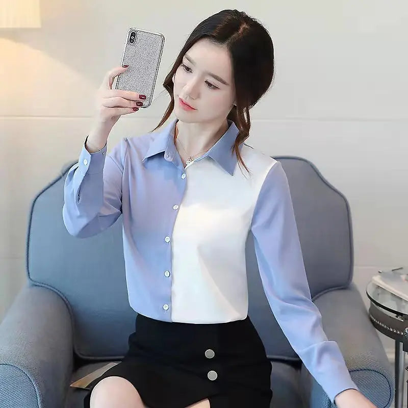 Women's Shirt Design Feeling Office Chiffon Loose Shirt 724GoShop