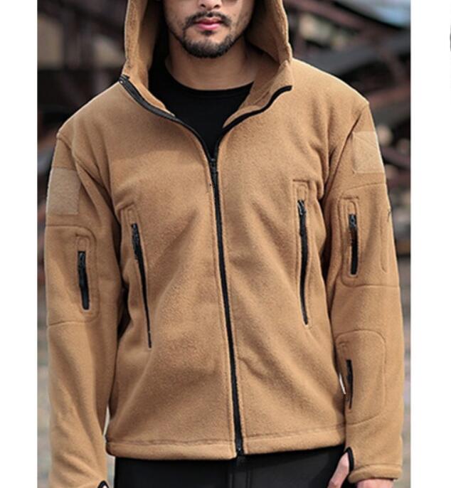 men's jacket windproof warm coats Khaki 724GoShop