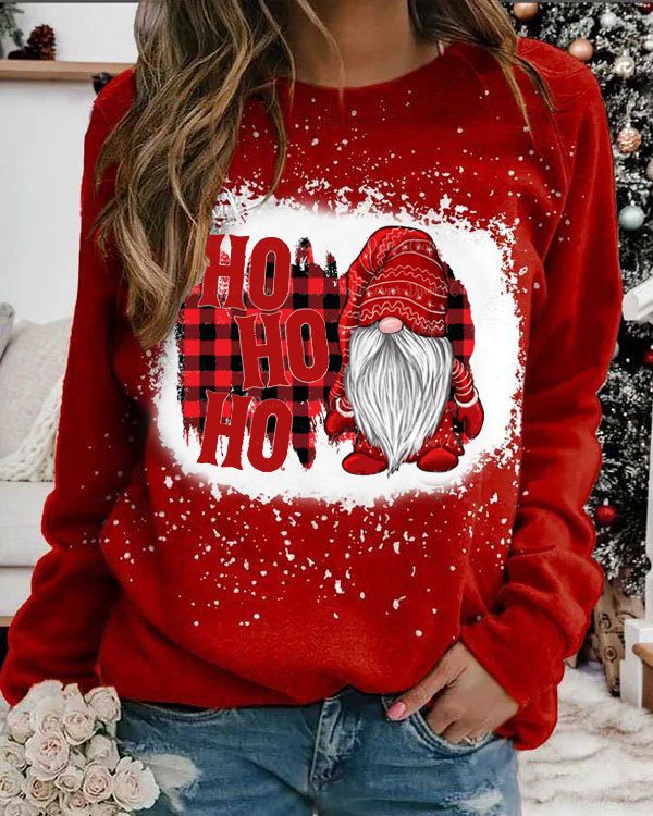 Trendy Women's Winter Sweatshirt New Christmas Fashion Digital Printing Gradient Decoration Breathable Knitted Digital printing 6 724GoShop