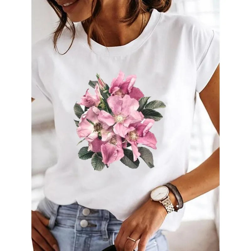 Short Sleeve Love Casual T-shirts Clothes Women Female T Clothing Ladies graphics Style-19 724GoShop