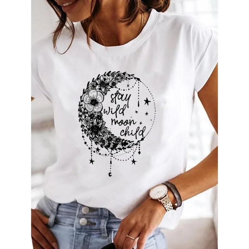 Short Sleeve Love Casual T-shirts Clothes Women Female T Clothing Ladies graphics Style-2 724GoShop