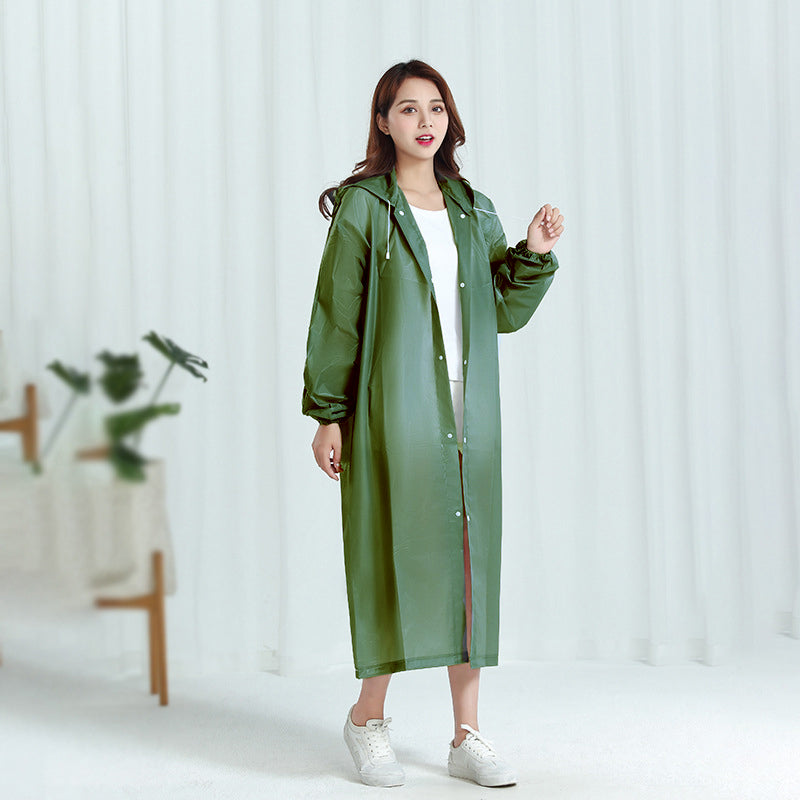 RAINWEAR Women Men Rain Coat 159-190CM Dark Green 724GoShop