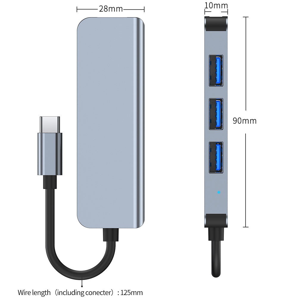 Laptop Mac-book Accessories Type C To Usb 3.0+2.0 4 Ports Usb C Docking Station Hub Usb CY068 724GoShop