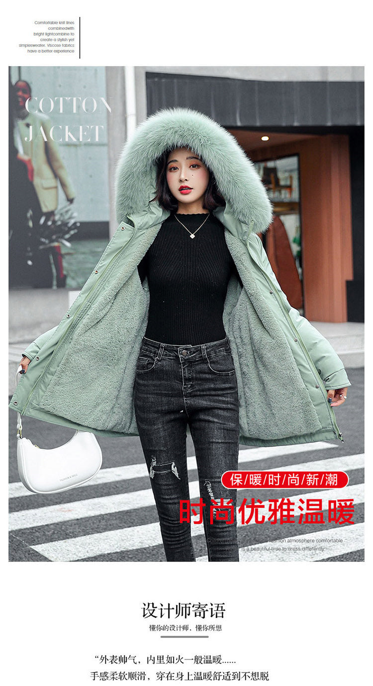 warm hooded cotton-padded women winter jackets coats 821-2 724GoShop