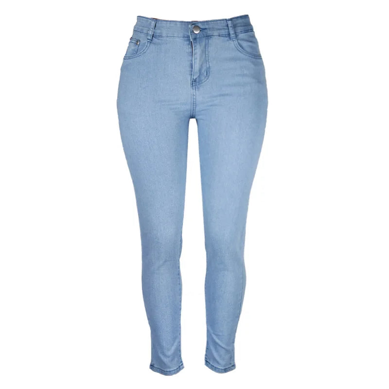 Fashion Breathable Skinny Denim casual blue jeans pants for women 724GoShop