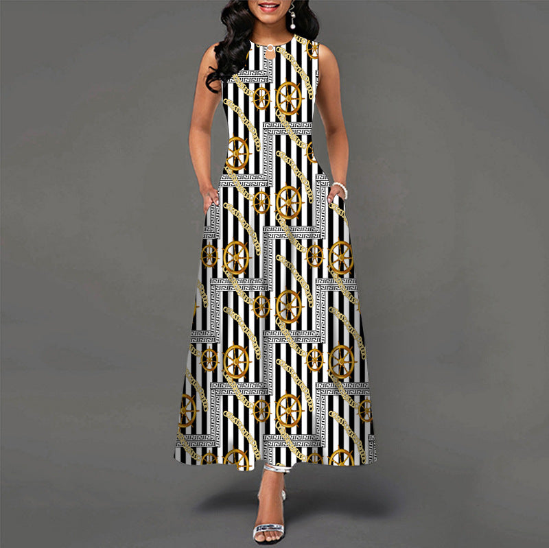 Sleeveless Long Dress Womens Dresses 724GoShop