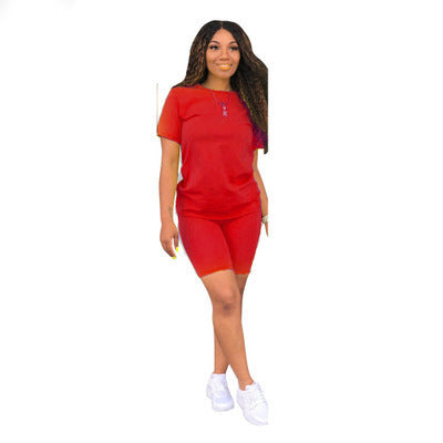 22ST0605 Women Clothing Cotton T Shirt sets 724GoShop