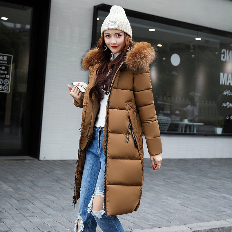 women slim long down winter jackets women coats 724GoShop